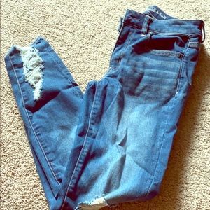 American Eagle Blue Ripped Jeans